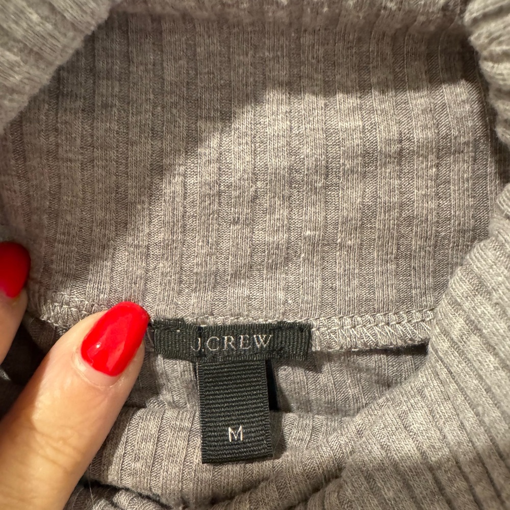 Gray Ribbed Turtleneck Bodysuit - Picture 6 of 6